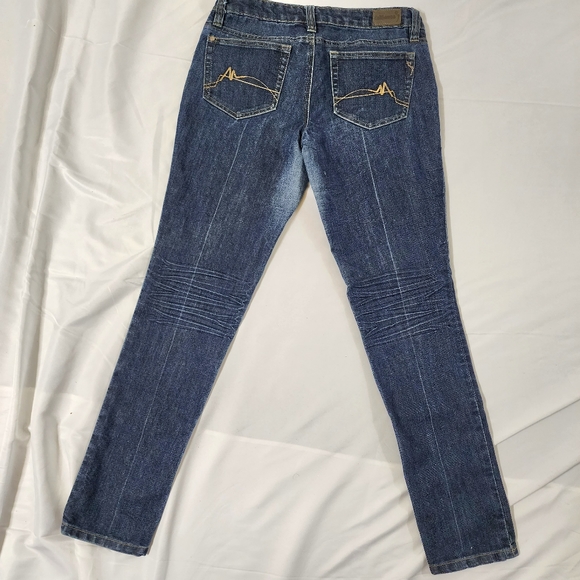 Dollhouse jeans size 9 blue denim waist 32 skinny - Picture 13 of 16